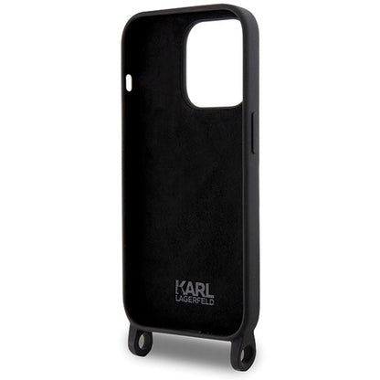Karl Lagerfeld KLHCP15XSCBSCNK iPhone 15 Pro Max 6.7" hardcase black/black Crossbody Silicone Choupette_5