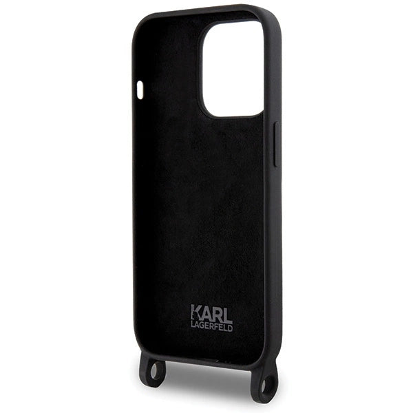 Karl Lagerfeld KLHCP15XSCBSKNK iPhone 15 Pro Max 6.7&quot; hardcase black/black Crossbody Silicone Ikonik_5