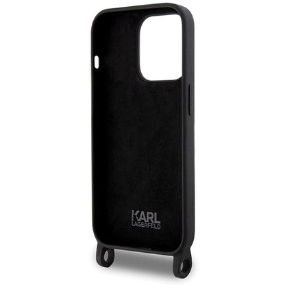 Karl Lagerfeld KLHCP15XSCBSKNK iPhone 15 Pro Max 6.7&quot; hardcase black/black Crossbody Silicone Ikonik_5