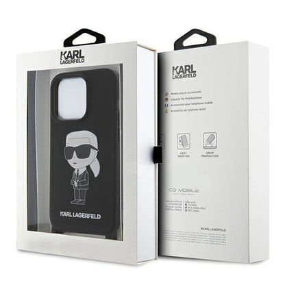Karl Lagerfeld KLHCP15XSCBSKNK iPhone 15 Pro Max 6.7&quot; hardcase black/black Crossbody Silicone Ikonik_6