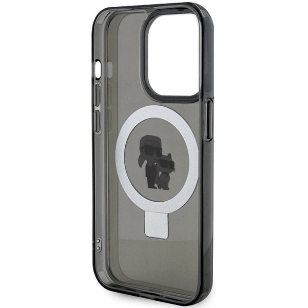 Karl Lagerfeld KLHMP13LHMRSKCK iPhone 13 Pro 6.1" black/black hardcase Ring Stand Karl&amp;Choupette MagSafe_6