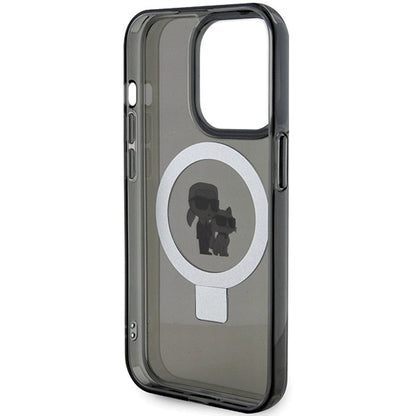 Karl Lagerfeld KLHMP13LHMRSKCK iPhone 13 Pro 6.1" black/black hardcase Ring Stand Karl&amp;Choupette MagSafe_6