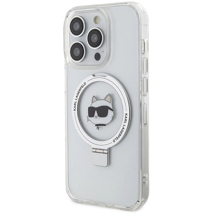 Karl Lagerfeld KLHMP15LHMRSCHH iPhone 15 Pro 6.1" white/white hardcase Ring Stand Choupette Head MagSafe_1