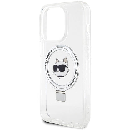Karl Lagerfeld KLHMP15LHMRSCHH iPhone 15 Pro 6.1" white/white hardcase Ring Stand Choupette Head MagSafe_5