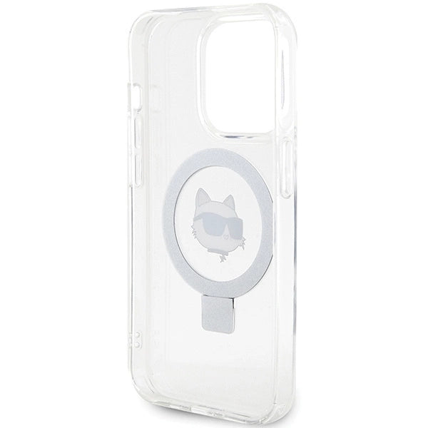 Karl Lagerfeld KLHMP15LHMRSCHH iPhone 15 Pro 6.1" white/white hardcase Ring Stand Choupette Head MagSafe_6