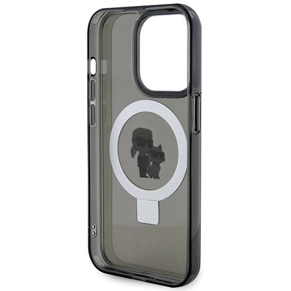 Karl Lagerfeld KLHMP15LHMRSKCK iPhone 15 Pro 6.1" black/black hardcase Ring Stand Karl&amp;Choupette MagSafe_6