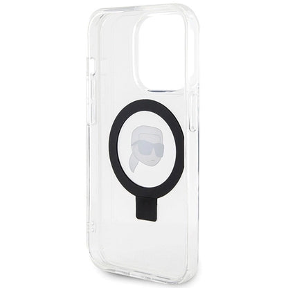 Karl Lagerfeld KLHMP15LHMRSKHH iPhone 15 Pro 6.1&quot; white/white hardcase Ring Stand Karl Head MagSafe_6