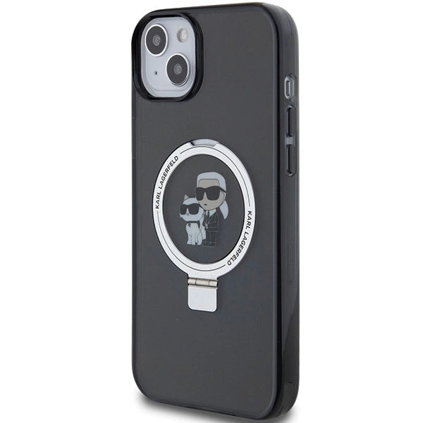 Karl Lagerfeld KLHMP15MHMRSKCK iPhone 15 Plus 6.7"black/black hardcase Ring Stand Karl&amp;Choupette MagSafe_1