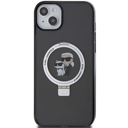 Karl Lagerfeld KLHMP15MHMRSKCK iPhone 15 Plus 6.7"black/black hardcase Ring Stand Karl&amp;Choupette MagSafe_2