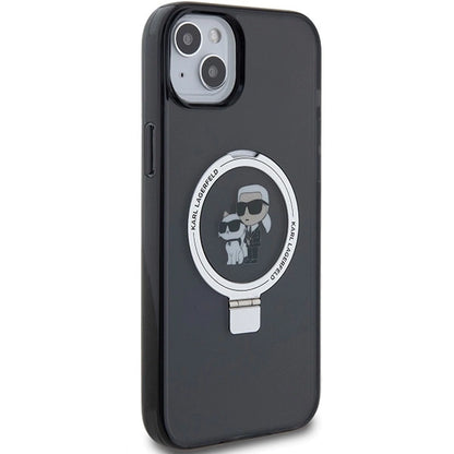 Karl Lagerfeld KLHMP15MHMRSKCK iPhone 15 Plus 6.7"black/black hardcase Ring Stand Karl&amp;Choupette MagSafe_3