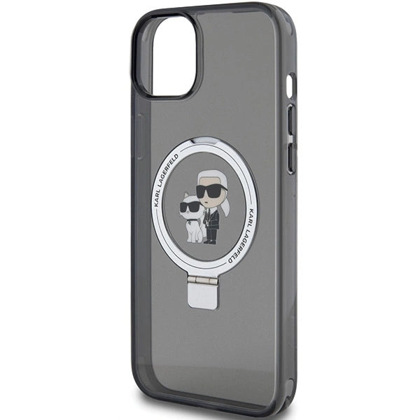 Karl Lagerfeld KLHMP15MHMRSKCK iPhone 15 Plus 6.7"black/black hardcase Ring Stand Karl&amp;Choupette MagSafe_5