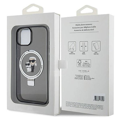 Karl Lagerfeld KLHMP15MHMRSKCK iPhone 15 Plus 6.7"black/black hardcase Ring Stand Karl&amp;Choupette MagSafe_7