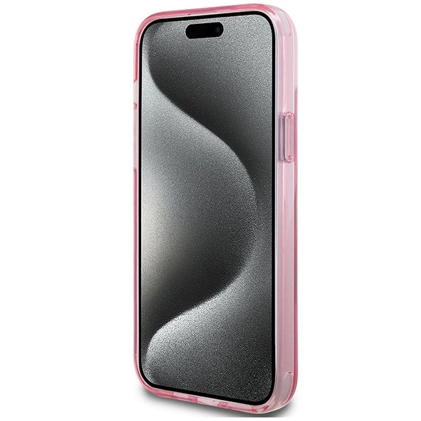 Karl Lagerfeld Ring Stand Karl&amp;Choupette MagSafe case for iPhone 15 Plus - pink_4