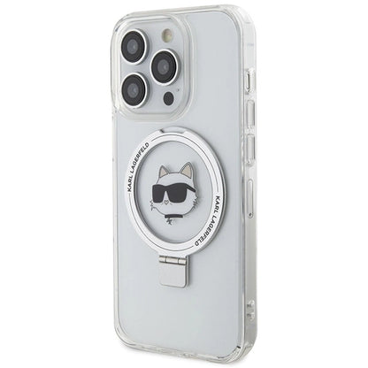Karl Lagerfeld KLHMP15XHMRSCHH iPhone 15 Pro Max 6.7&quot; white/white hardcase Ring Stand Choupette Head MagSafe_1