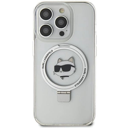 Karl Lagerfeld KLHMP15XHMRSCHH iPhone 15 Pro Max 6.7&quot; white/white hardcase Ring Stand Choupette Head MagSafe_2