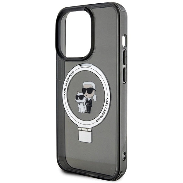 Karl Lagerfeld KLHMP15XHMRSKCK iPhone 15 Pro Max 6.7" black/black hardcase Ring Stand Karl&amp;Choupette MagSafe_5