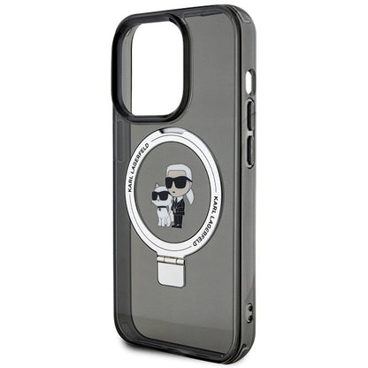 Karl Lagerfeld KLHMP15XHMRSKCK iPhone 15 Pro Max 6.7" black/black hardcase Ring Stand Karl&amp;Choupette MagSafe_5