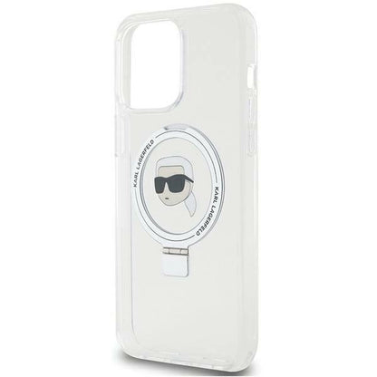 Karl Lagerfeld KLHMP15XHMRSKHH iPhone 15 Pro Max 6.7&quot; white/white hardcase Ring Stand Karl Head MagSafe_5