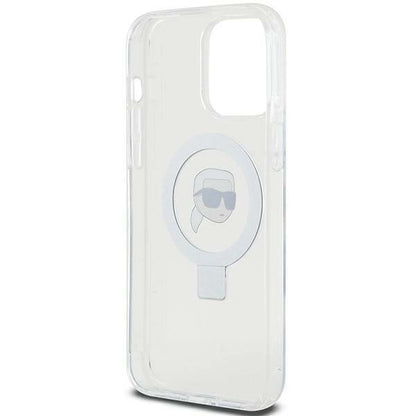 Karl Lagerfeld KLHMP15XHMRSKHH iPhone 15 Pro Max 6.7&quot; white/white hardcase Ring Stand Karl Head MagSafe_6