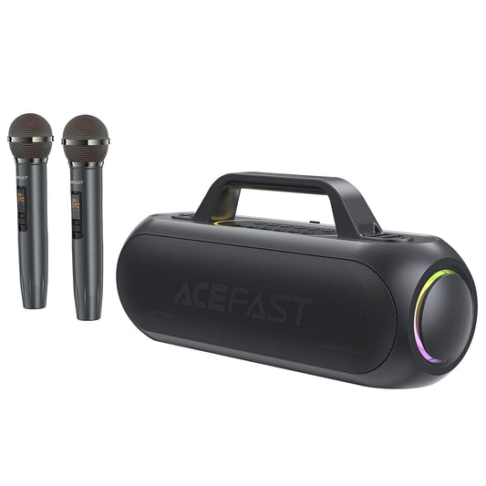 Acefast K1 Wireless Karaoke Speaker with 2 Microphones - Black_0