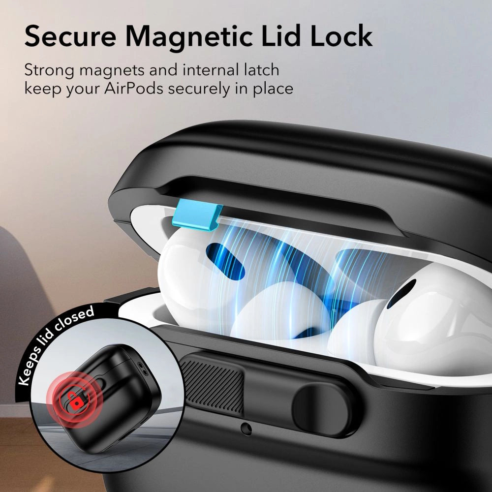 ESR Pulse Halolock Case with MagSafe for Apple AirPods Pro 1/2 - Black_2
