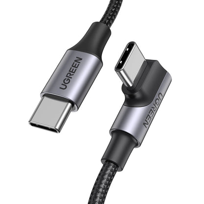 Ugreen US334 70645 USB-C (angled) / USB-C (straight) cable 100W PD 2m - black_0