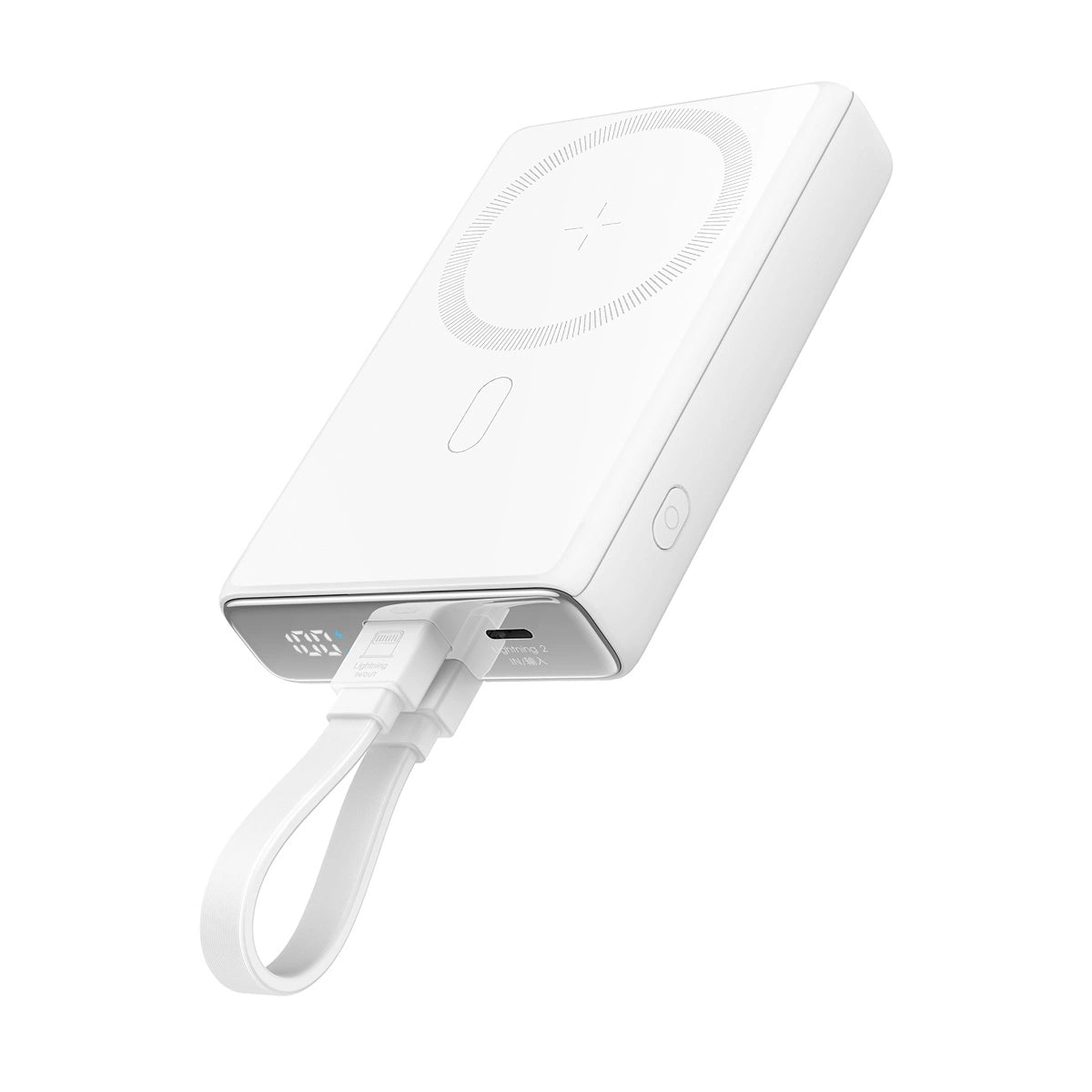 Powerbank Joyroom JR-PBM01 magnetic 10000mAh 20W with stand + Lightning cable - USB-C - white_0