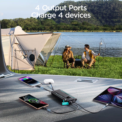 Joyroom JR-L017 22.5W 10000mAh Powerbank with built-in USB-C / Lightning cables - black_18