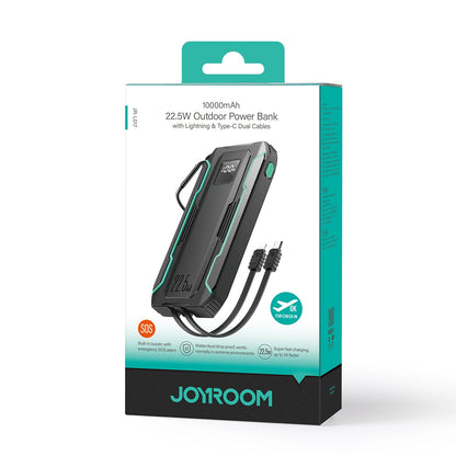 Joyroom JR-L017 22.5W 10000mAh Powerbank with built-in USB-C / Lightning cables - black_14