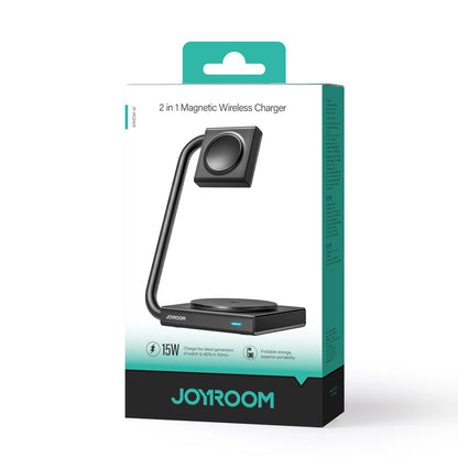 2in1 Magnetic Wireless Charger Joyroom JR-WQN05 15W (Black)_4