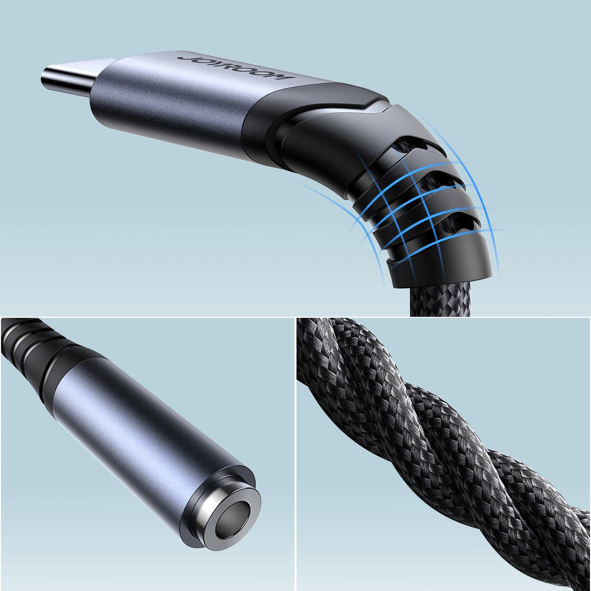 Audio adapter Joyroom SY-C01 Type-C to 3.5mm (black)_7