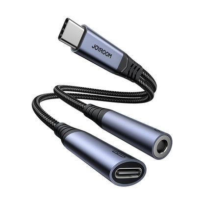 Joyroom SY-C02 2in1 DAC adapter USB-C to USB-C / 3.5 mm mini jack - black_7