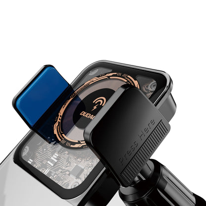 Dudao F19 clamp car holder with 15W inductive charger - black_8