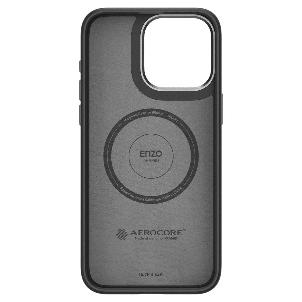 Spigen Enzo Aramid Mag Case with MagSafe for iPhone 15 Pro Max - Matte Black_3