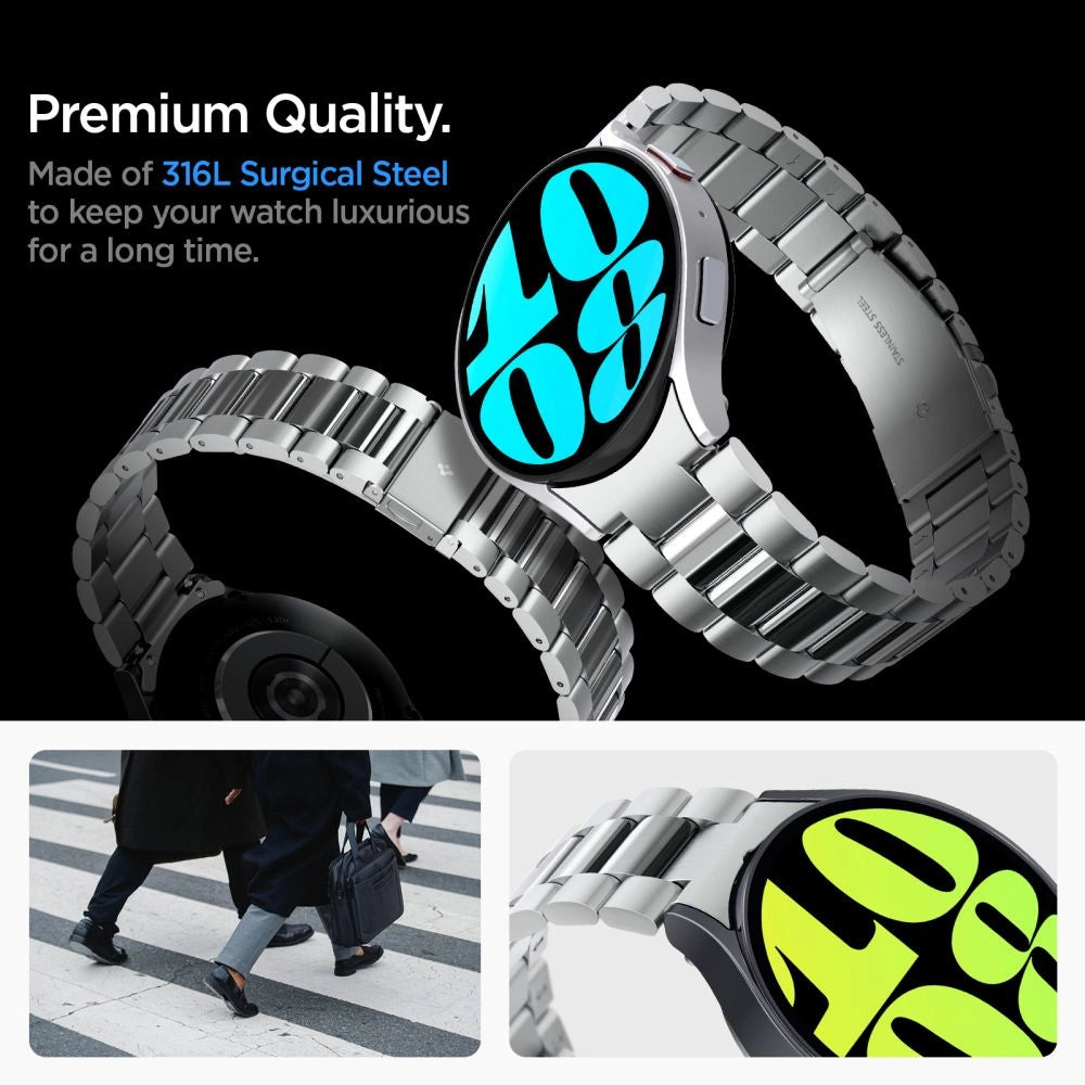 Spigen Modern Fit Band for Samsung Galaxy Watch 6 (44mm) - Silver_2