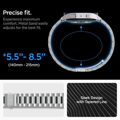 Spigen Modern Fit Band for Samsung Galaxy Watch 6 (44mm) - Silver_4