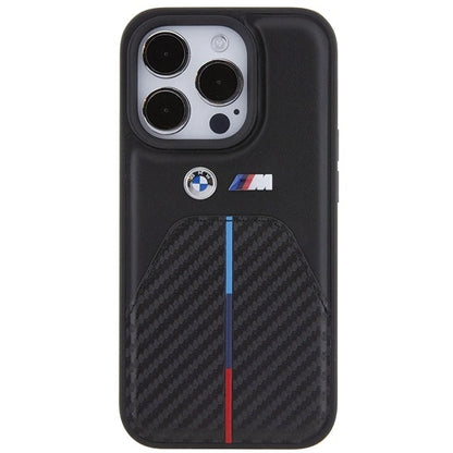 Etui BMW Stamped Tricolor Stripe na iPhone 15 Pro - czarne_2