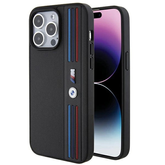 Etui BMW Tricolor M Collection na iPhone 15 Pro - czarne_0