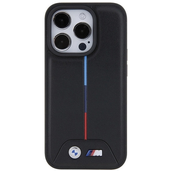 BMW Quilted Tricolor iPhone 15 Pro Case - Black_2