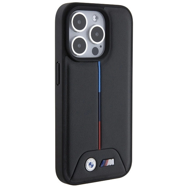 BMW Quilted Tricolor iPhone 15 Pro Case - Black_3