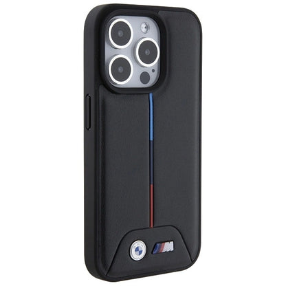 BMW Quilted Tricolor iPhone 15 Pro Case - Black_3