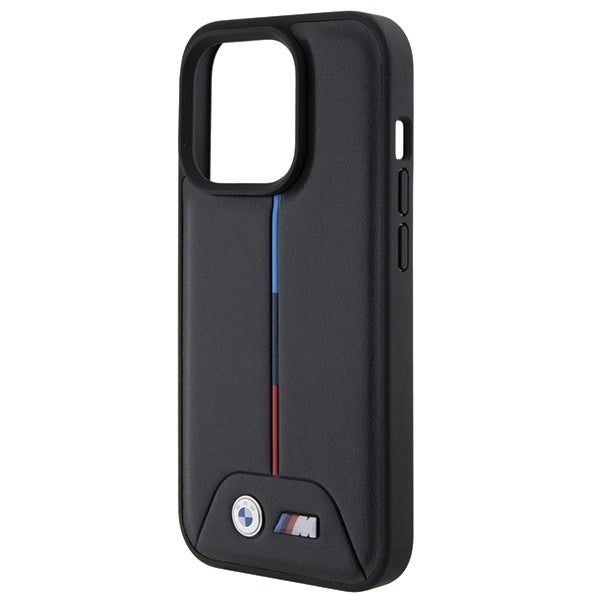 BMW Quilted Tricolor iPhone 15 Pro Case - Black_5
