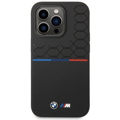 BMW Silicone Pattern iPhone 15 Pro Max Case - Black_2