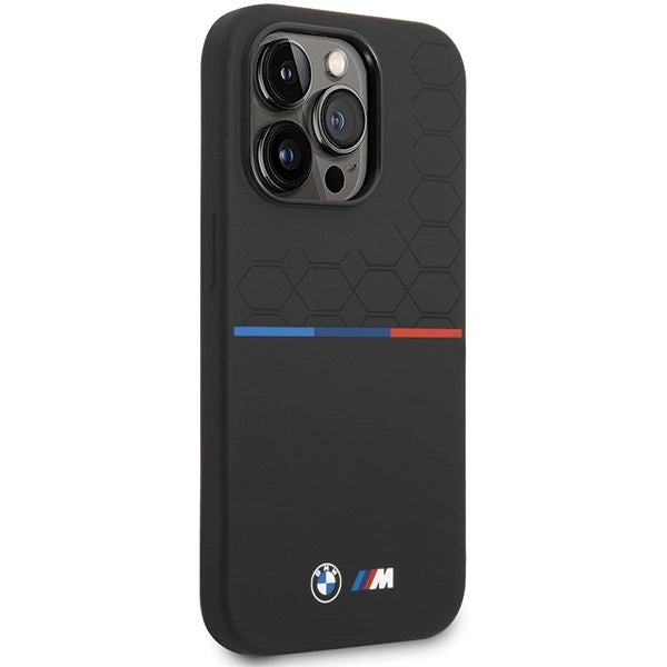 BMW Silicone Pattern iPhone 15 Pro Max Case - Black_3