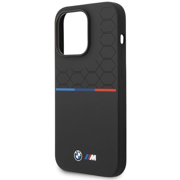 BMW Silicone Pattern iPhone 15 Pro Max Case - Black_5