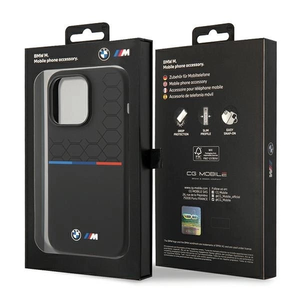 BMW Silicone Pattern iPhone 15 Pro Max Case - Black_7