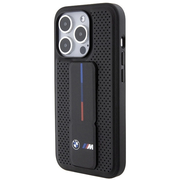 BMW Grip Stand Smooth &amp; Perforated case for iPhone 15 Pro Max - black_2