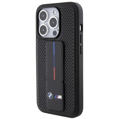 BMW Grip Stand Smooth &amp; Perforated case for iPhone 15 Pro Max - black_2