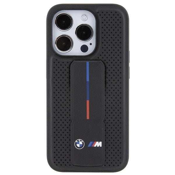 BMW Grip Stand Smooth &amp; Perforated case for iPhone 15 Pro Max - black_3