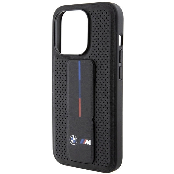 BMW Grip Stand Smooth &amp; Perforated case for iPhone 15 Pro Max - black_6